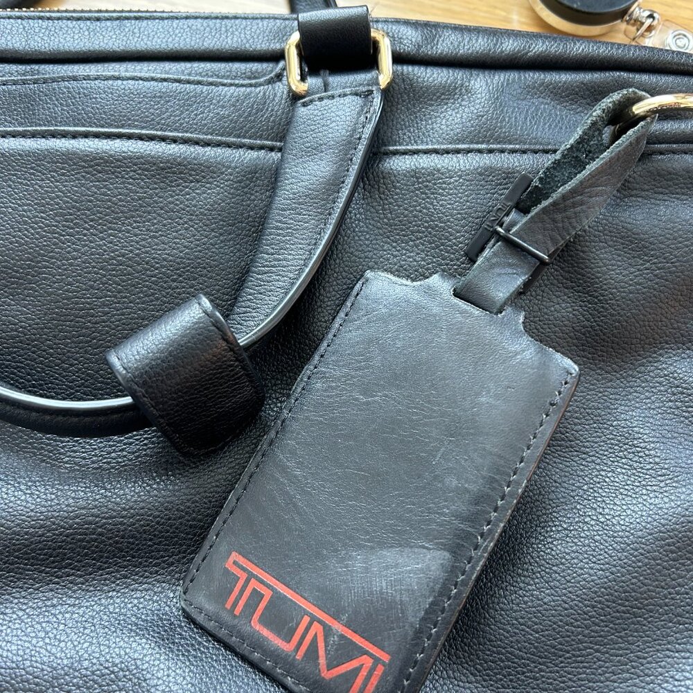 Tumi Leather Computer Bag - image 7